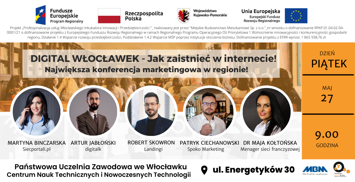 Konferencja „Digital Włocławek – Jak zaistnieć w internecie” to największa konferencja marketingowa w regionie!