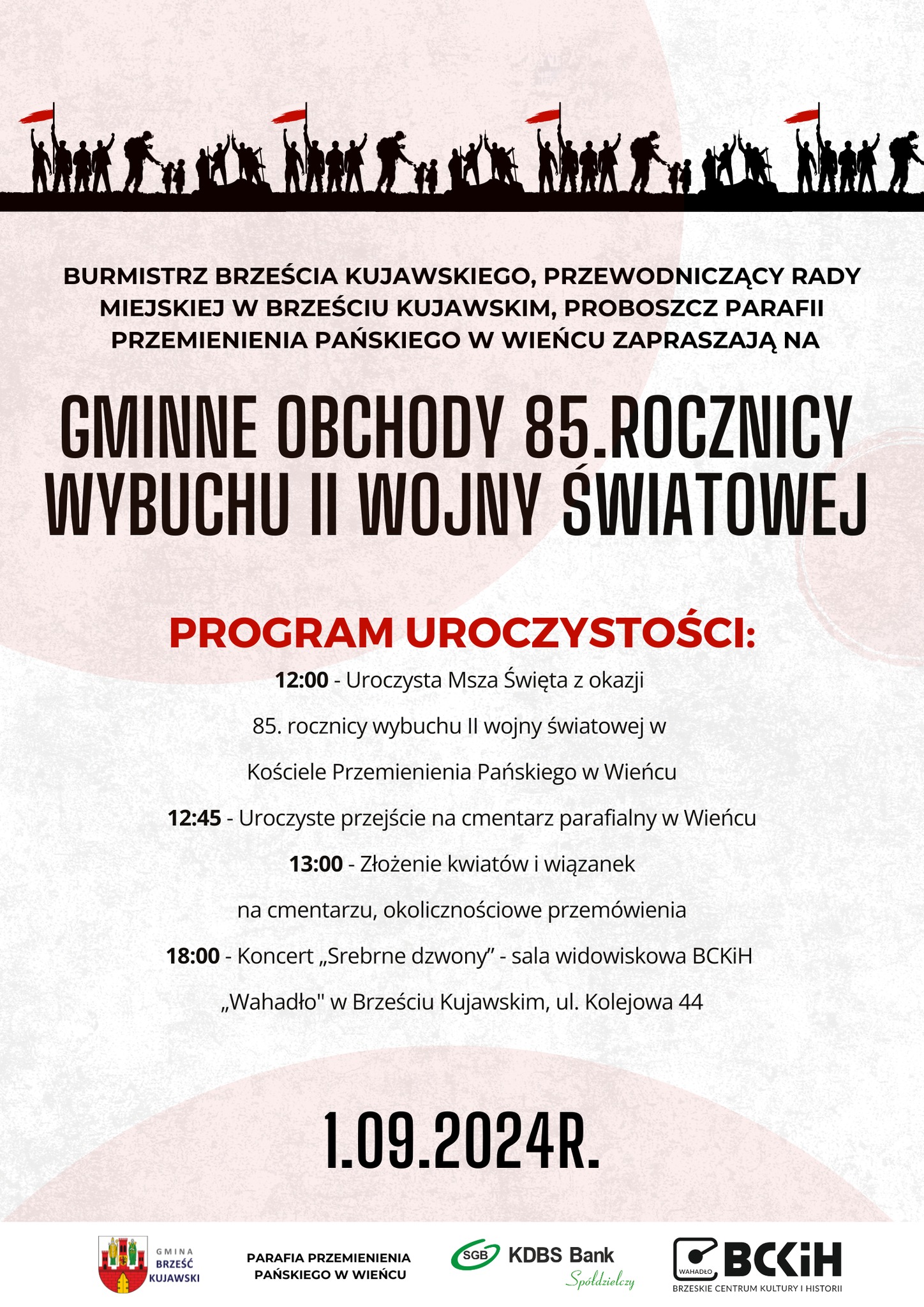 Uroczyste Obchody 85 rocznicy wybuchu II Wojny Światowej