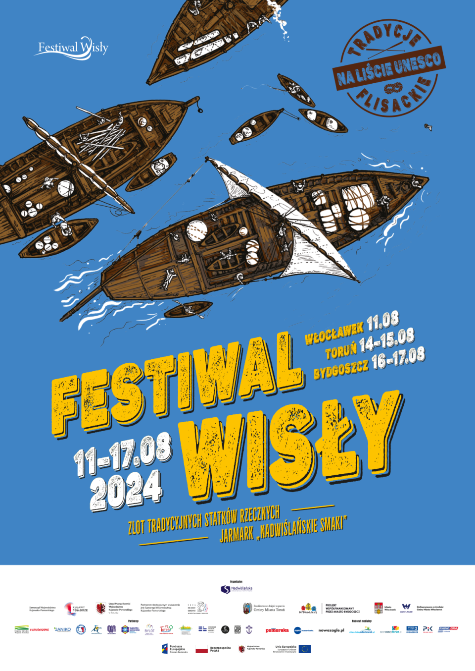 Festiwal Wisły 11-17.08.2024r Włocławek – Toruń – Bydgoszcz