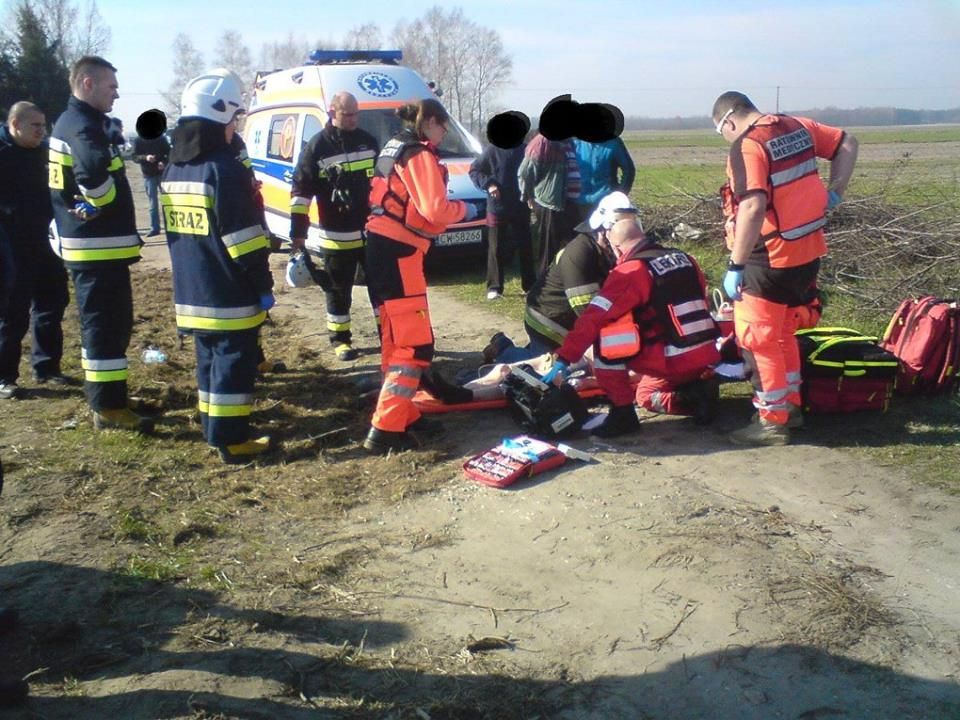 Chodecz. Strażacy robili co mogli, by uratować mężczyznę