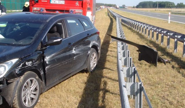 Kolizja na autostradzie. Jedna osoba ranna!