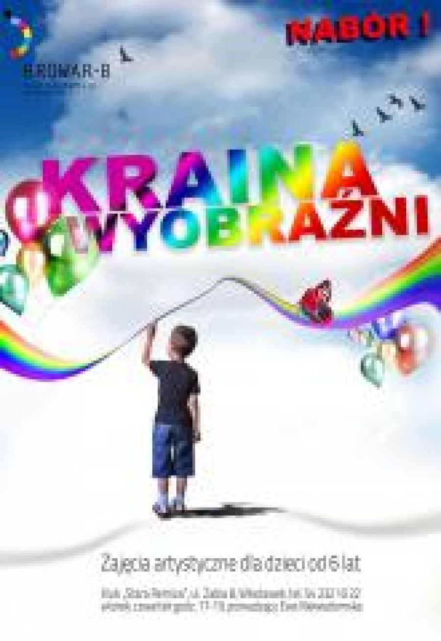 „KRAINA WYOBRAŹNI”  -ogólnorozwojowe zajęcia artystyczne dla dzieci w wieku od 6 lat