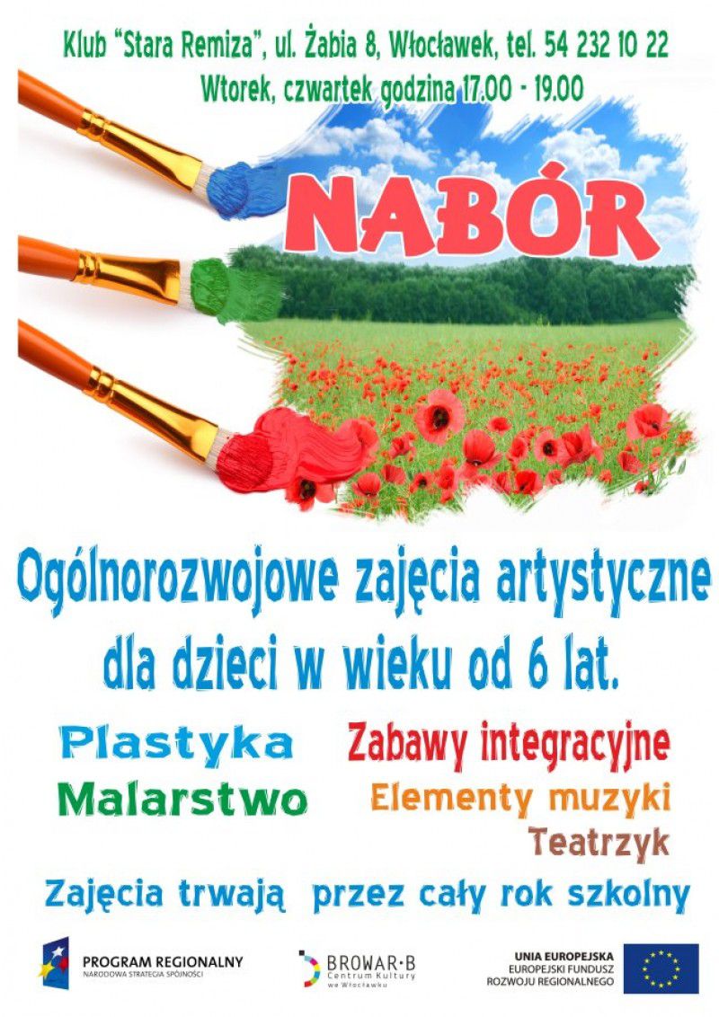 Nabór na zajęcia artystyczne dla dzieci